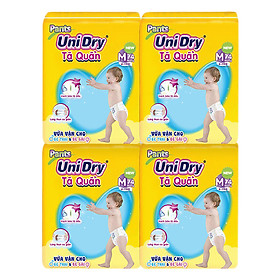 Combo 4 Tã Quần Unidry Ultra Jumbo M74 (74 Miếng)