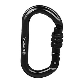 25KN Locking Carabiner Clip D- Hook for Caving Camping Outdoor