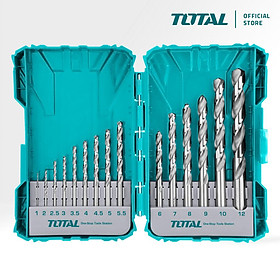 BỘ 15 MŨI KHOAN HSS M2 TOTAL TACSDL51502