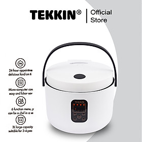 Mua Nồi cơm điện tử thông minh TEKKIN TI-888 1.2L 6 chế độ nấu - Hàng chính hãng bảo hành 12 tháng