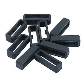 10 Pieces Silicone Strap Band Fastener Rings Loop For Garmin Fenix Series