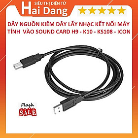 Mua Dây Nguồn Kiêm Dây Lấy nhạc  Cho Sound Card Thu Âm H9 - K10 - Ks108 - Icon - HF5000 Bảo Hành 6 Tháng