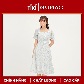 Đầm hoa cổ U GUMAC DA1211
