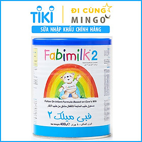 Sữa bột Fabimilk số 2 400g 6-12 tháng  - Nhập khẩu Vương quốc Anh