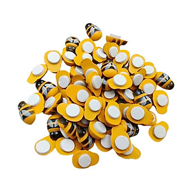 100Pcs Bees Stickers for Crafts Findings Supplies Decorations Flatback Embellishment for Phone Case Card Making Headband Hair Clip Clothing