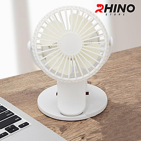 Mua Quạt để bàn văn phòng mini Rhino F201 tích điện 3 mức độ gió - Hàng chính hãng