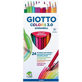 Bút chì màu nước 24 màu nhập khẩu Ý Giotto Colors 3.0 Acquarell 277200