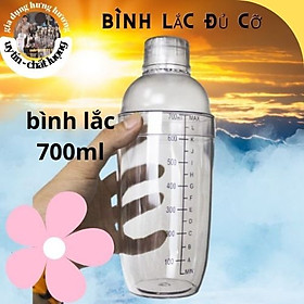 Mua Bình lắc Shaker pha chế nhựa chia vạch đen 500ml  dụng cụ pha chế