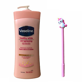 SỮA DƯỠNG THỂ VASELINE HỒNG LÀM MỊN &TRẮNG DA 725ML ( Tặng Kèm Bút )