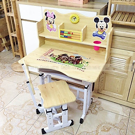 Mua Bộ bàn ghế học sinh bàn học thông minh cho bé chống gù chống cận có giá để sách và ipad tiện lợi A838