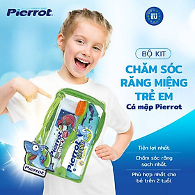 Bộ kit chăm sóc răng miệng trẻ em Cá mập Pierrot