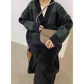 Hình ảnh Áo len cardigan nữ, Áo khoác cardigan nữ len mềm mại phong cách Hàn Quốc freesize dưới 63kg V29