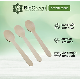 Mua 100 Thìa muỗng gỗ cao cấp xuất Nhật ăn kem cafe salad dùng 1 lần