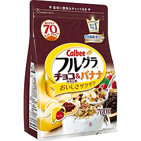 Ngũ cốc calbee vị socola chuối 700g