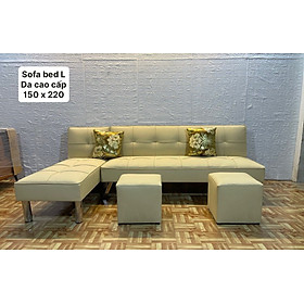 Bộ sofa bed góc L tiện lợi Juno Sofa giá rẻ cho chung cư, căn hộ mini 