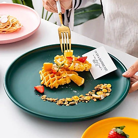 Mua (HOT) Bát đĩa sứ màu xanh rêu pastel cực đẹp p/c Bắc Âu
