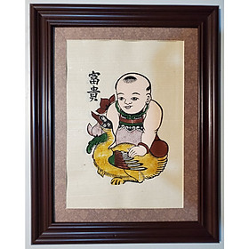 Mua TRANH DÂN GIAN ĐÔNG HỒ - VINH HOA -PHÚ QUÝ- CHAN TRÂU THẢ DIỀU