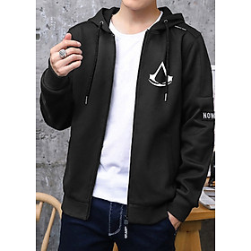 Combo Áo khoác Hoodie, găng tay Assassins Creed