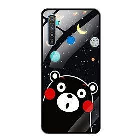 Ốp Lưng Kính Cường Lực cho Điện thoại Realme 5 - 0345 BEAR03 - Hàng Chính Hãng