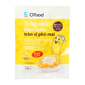 Bánh Gạo Tokpokki Vị Phô Mai Không Cay O Food 140G