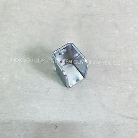Mua Giá đỡ thanh treo quần áo cho shop thời trang - tay đỡ thanh hộp 15 x 30 mm cốc đỡ thanh treo quần áo