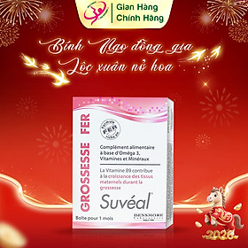  Suvéal Grossesse - Fer: Vitamin Tổng Hợp Cho Bà Bầu Cao Cấp Từ Pháp, Bổ Sung Đầy Đủ Vitamin Khoáng Chất, Ngăn Ngừa Dị Tật Thai Nhi, Tiền Sản Giật Và Tiểu Đường Thai Kỳ, Không Gây Táo Bón