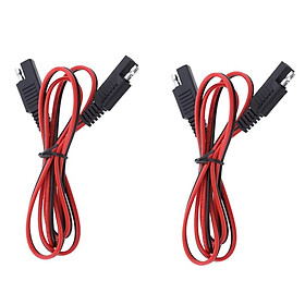 2x 18AWG Solar Battery SAE Male to Male Harness Extension Connector Cable