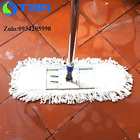 Mua Cây lau sàn công nghiệp bản 60cm cán tăng đơ nhập khẩu cao cấp sợi cotton màu trắng siêu bền siêu thấm hút