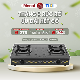Mua Bếp gas dương Rinnai RV-270(G)N mặt bếp men và kiềng bếp men - Hàng chính hãng