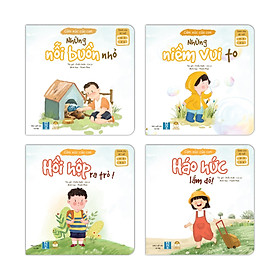 [Download Sách] Combo 4 cuốn Cảm xúc của con (Những niềm vui to - Những nỗi buồn nhỏ - Hồi hộp ra trò! - Háo hức lắm đó!)