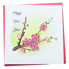 Thiệp Giấy Xoắn Năm Mới Việt Net VN1NY110004E1 (10 x 10 cm)