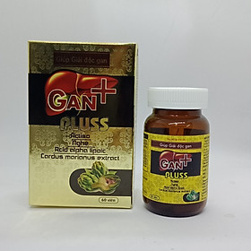Viên Uống Bổ Gan GAN+ PLUS- Giúp Tăng Cường Chức Năng Gan- Giải Độc Gan ( hộp 60 viên )