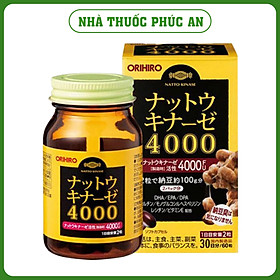 Viên uống chống đột quỵ tai biến Natto Kinase 4000FU Orihiro Nhật Bản 60 - 120 viên