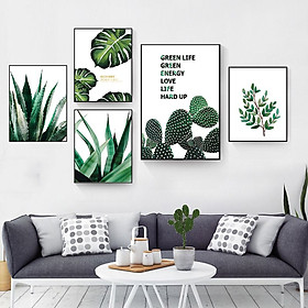 Mua Tranh treo tường  tranh canvas TB62 bộ 5 tấm