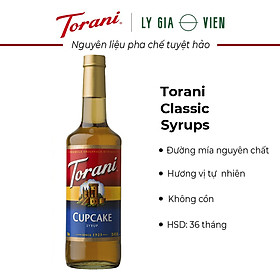 Siro Pha Chế Vị Bánh Cupcake Torani Classic Cupcake Syrup 750ml Mỹ