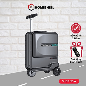 Vali điện Homesheel Airwheel SE3mini chính hãng bảo hành 2 năm - Màu Đen Black