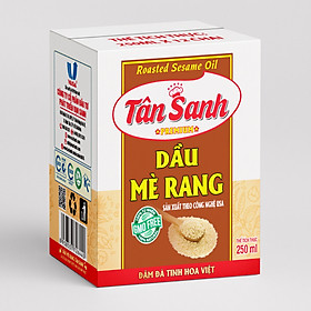 Thùng 12 chai Dầu Mè Rang Tân Sanh 250ml