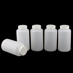 Set 5 Chai Thuốc Thử Bằng Nhựa Bền Có Nắp Đậy (1000ml)