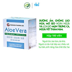 Thực phẩm bảo vệ sức khỏe ALOE VERA sữa ong chúa,đẹp da-giải độc-nha đam-MediBeauty-Robinson Pharma usa-Hộp 100 viên