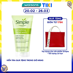 Sữa Rửa Mặt Simple Refreshing Facial Wash Dành Cho Mọi Loại Da 150ml