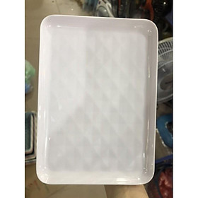 Mua Khay nhựa chữ nhật 17x23cm vân quả trám