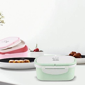 HỘP CƠM LÚA MẠCH 2 TẦNG 3 NGĂN SQIRREL CÓ QUAI XÁCH TIỆN LỢI , AN TOÀN CHO SỨC KHỎE