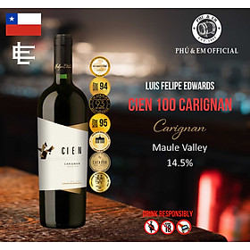 Rượu Vang Đỏ Chile Luis Felipe Edwards Cien 100 Carignan