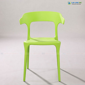 Mua Ghế nhựa cafe văn phòng bàn ăn đúc nguyên khối tựa lưng cao xếp chồng giá rẻ LAD31