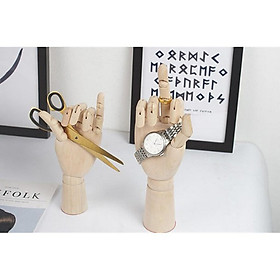 3x Wooden Mannequin Hands Children Right Hand Model Sketching Drawing Hand