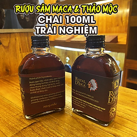 100ml chai thử - Rượu Sâm Maca & Thảo mộc - Royal D'Inca
