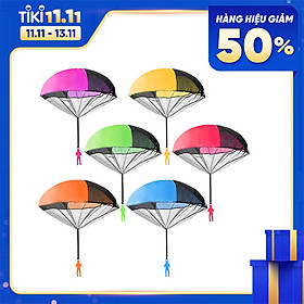 6 cái đồ chơi dù bay ngoài trời dành cho trẻ em làm từ chất liệu Polyester + ABS chất lượng cao, độ bền lâu dài.