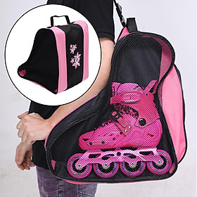 Multipocket Unisex Roller Skate Bag Breathable Oxford Cloth Skating Shoes Storage Bag Kids Roller Skate Bag Roller Skate Storage Tote Bag