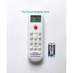 Hình ảnh Remote Điều Khiển Máy Lạnh Dành Cho AQUA Điều Hòa Không Khí Kèm Pin