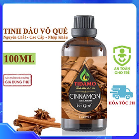 Tinh Dầu Vỏ Quế Nguyên Chất Nhập Khẩu Ấn Độ 100ML. Tinh Dầu Quế Cao Cấp Để Xông Phòng Kháng Khuẩn, Phòng Tránh Cảm Cúm - Dùng Với Máy Khuếch Tán Ti
